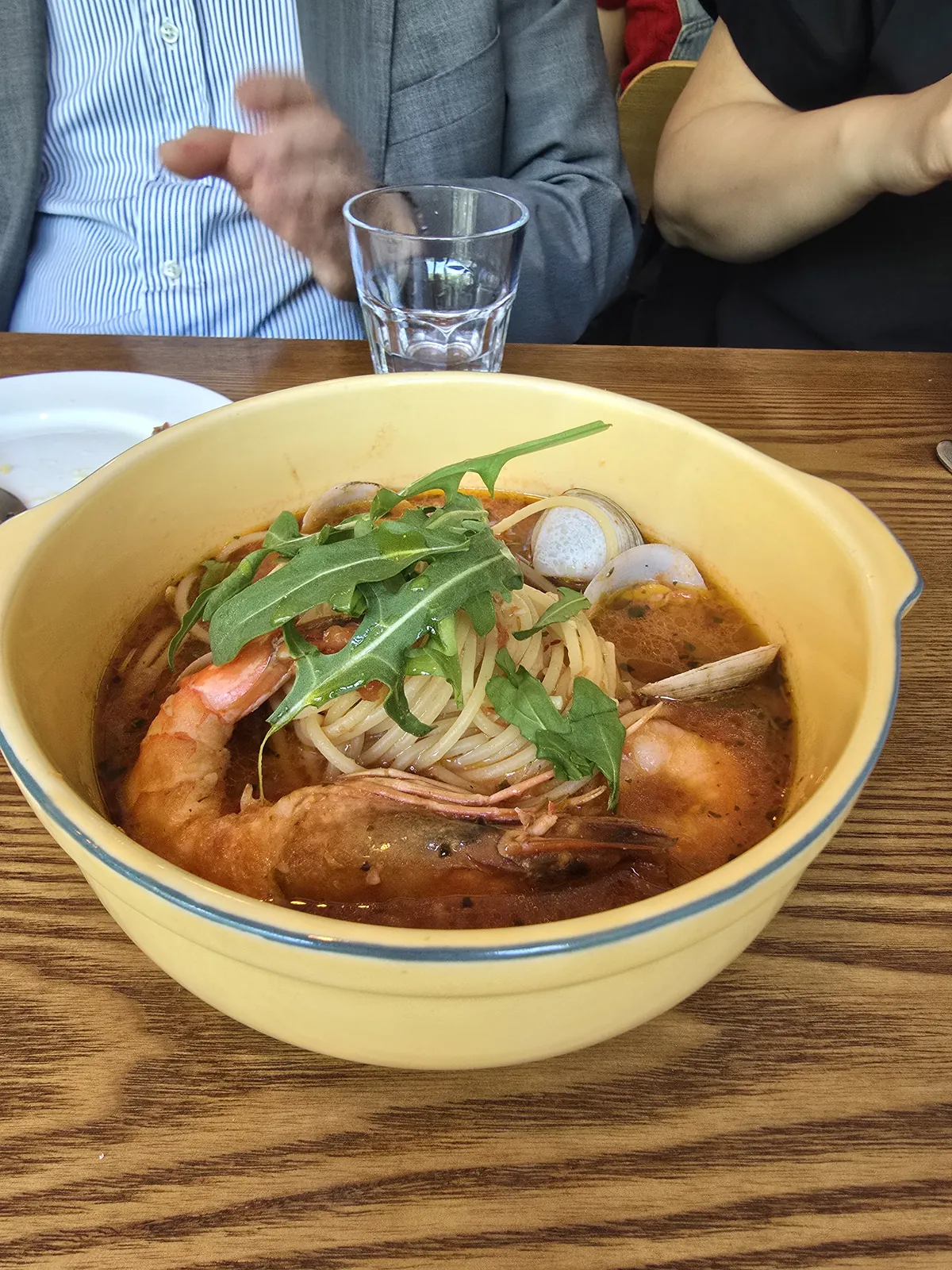 Hangover pasta in yellow pot at Miette