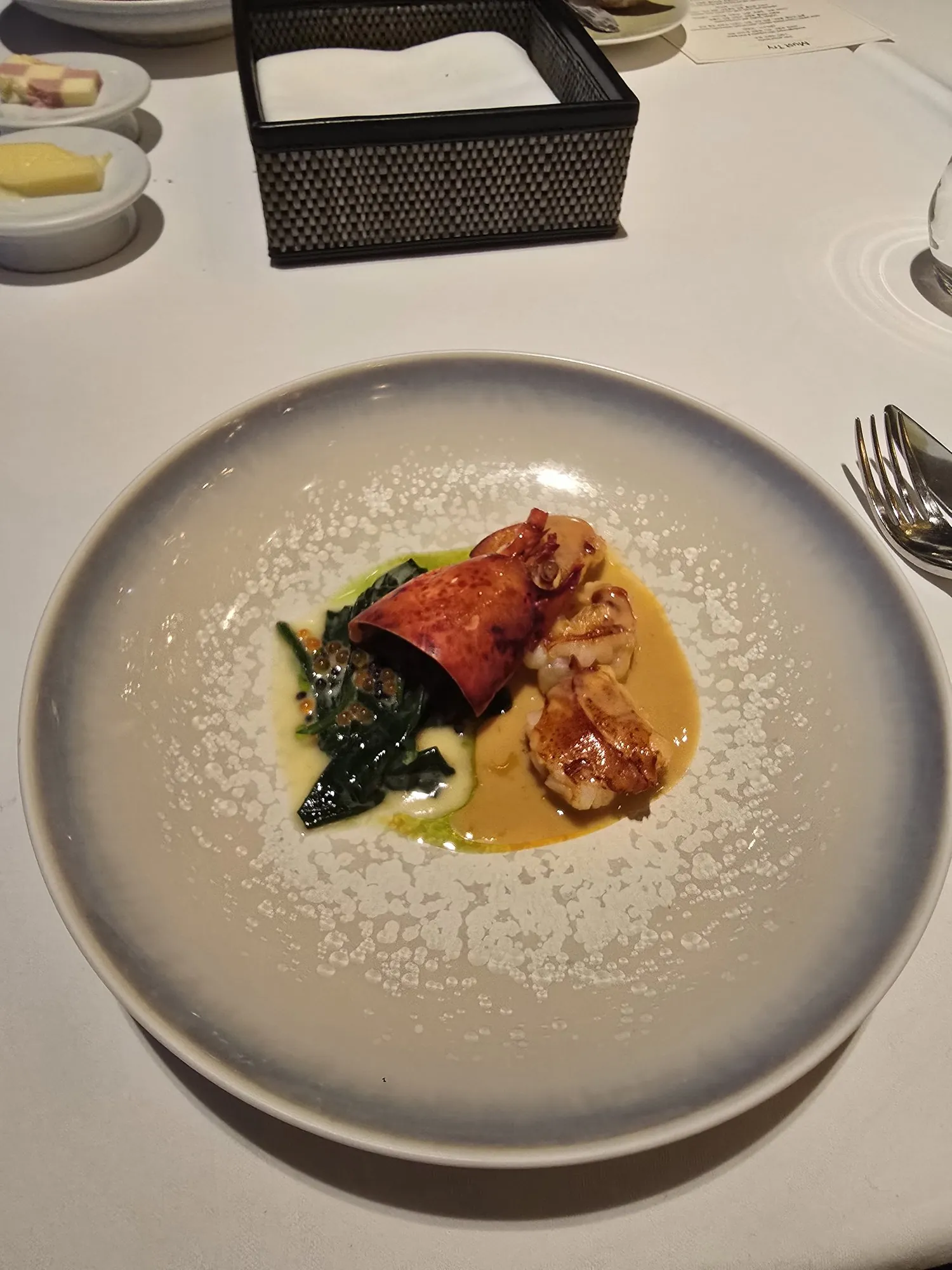 Lobster with beurre blanc and caviar